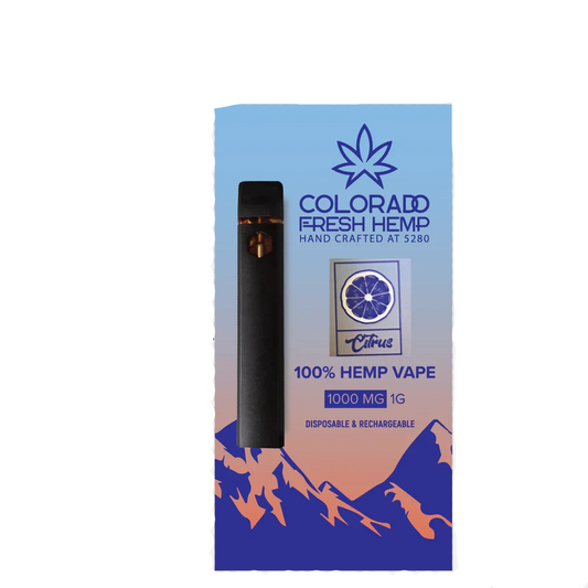 1000MG USDA CERTIFIED CITRUS ORGANIC CBD VAPE 1CT