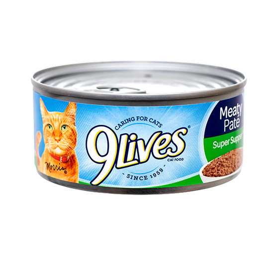 CAT FOOD 9LIVES MEATY PATE SUPER SUPPER 5.5OZ