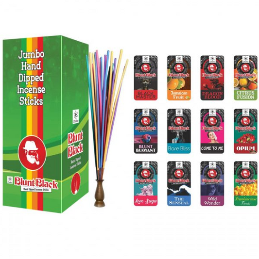 INCENSE-BLUNT BLACK INCENSE 24CT 30 STICKS