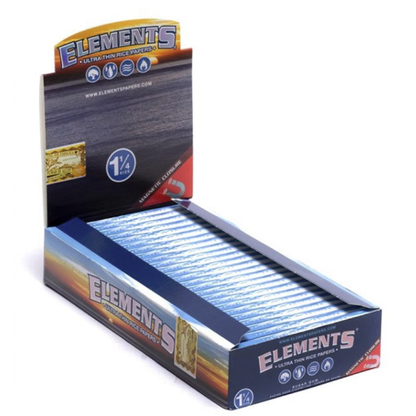 ELEMENTS ULTRA THIN PAPERS 1 1/4 BLUE 25CT