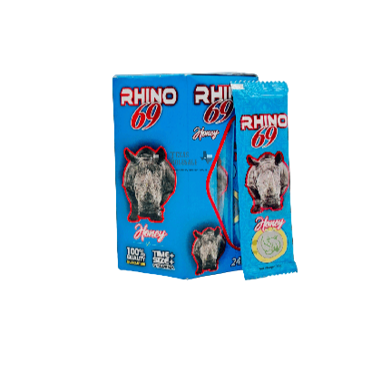 RHINO 69 ENHANCEMENT HONEY BLUE 24PK 1CT