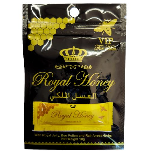 HONEY ROYAL POUCH BLACK 12PK