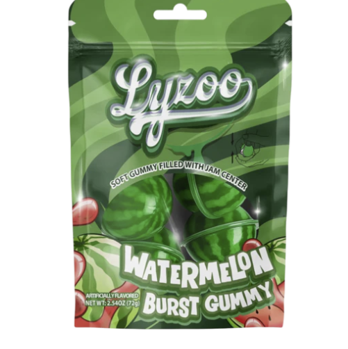 LYZOO WATERMELON GUMMY CANDY 72G 1CT