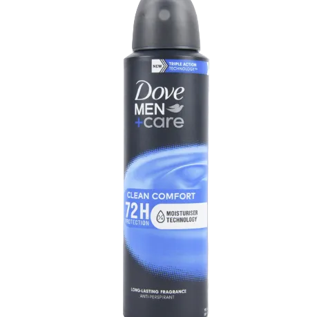 DOVE MEN BODY SPRAY CLEAN COMFORT 150ML 1CT