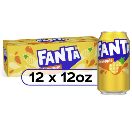 FANTA PINEAPPLE 12 PACK SODA 1CT