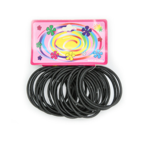 HAIR TIE SMALL BLACK 12PK 1CT