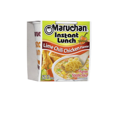SOUP MARUCHAN LIME CHILI CHICKEN CUP 2.25OZ 12PK