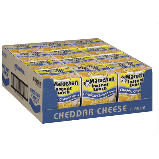 SOUP MARUCHAN CHEDDAR CHEESE 2.25OZ 12PK