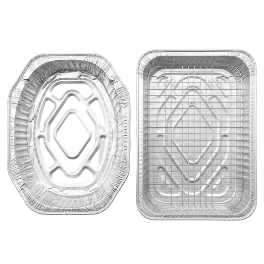 ALUMINUM ROASTER OVAL/RECTANGLE 18.80x14.60x26.90 (L x W x H) 1CT