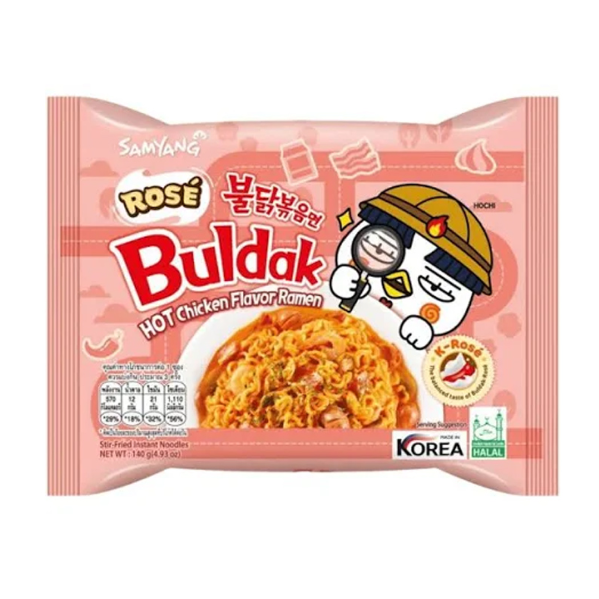 SOUP BULDAK BAGS ROSE 4.93OZ 5PK