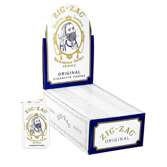 ZIG ZAG ORIGINAL CIGARETTE PAPERS WHITE 24CT