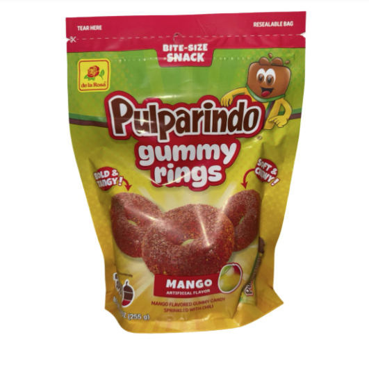 PULPARINDO GUMMY RINGS MANGO 9OZ 1CT