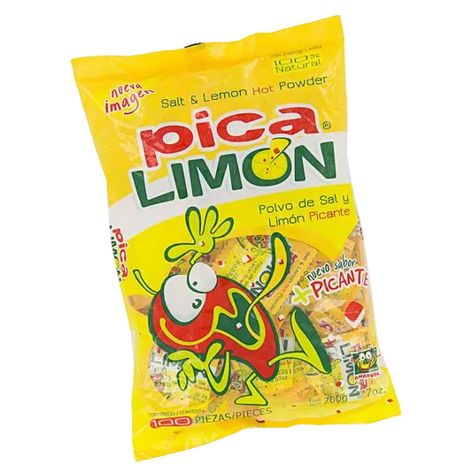SALT PICA LIMON BAG YELLOW 7OZ 100PK