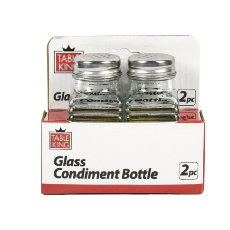 SALT&PEPPER SHAKER BOTTLE 2PK 1CT