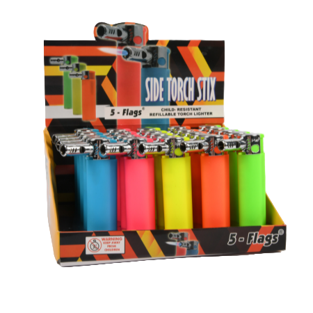 LIGHTER 5 FLAG TORCH 25PK 1CT