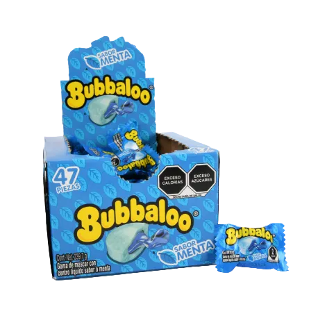 BUBBALOO GUM MENTA 47PK 1CT