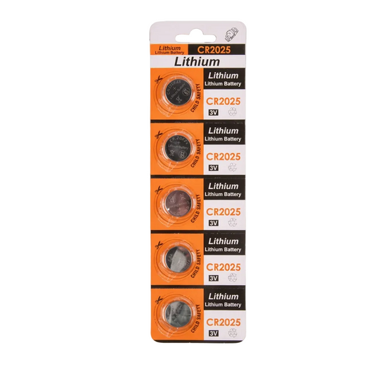 BATTERY COIN CELL #CR2025 5PC 1CT