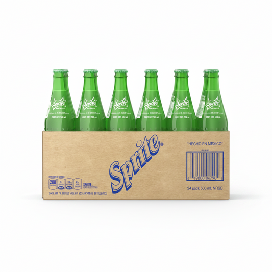 SPRITE MEXICAN GLASS BOTTLE 500ML 24PK