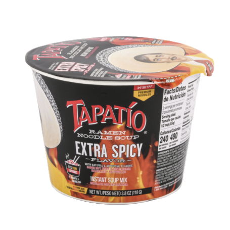 SOUP TAPATIO EXTRA SPICY BOWL 3.8OZ 6PK
