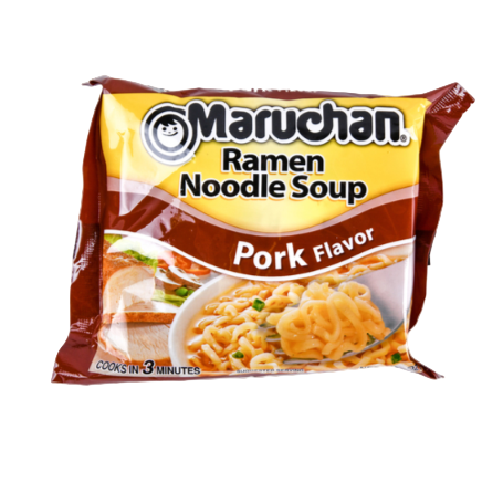 SOUP MARUCHAN PORK BAGS 3OZ 24PK