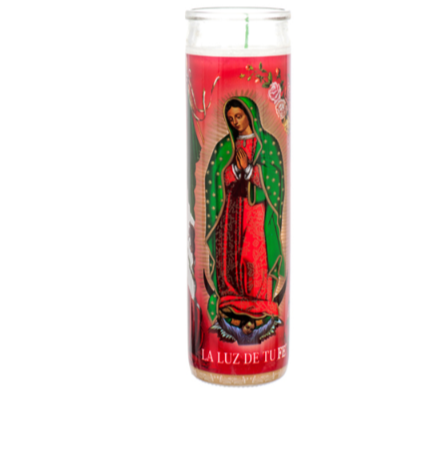 CANDLE VIRGEN DEGUADALUPE 8" 12PK 1CT