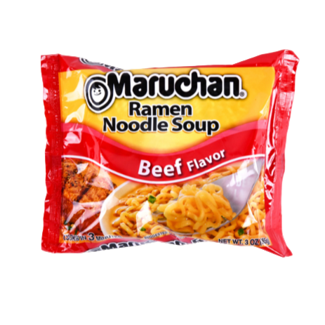 SOUP MARUCHAN BEEF BAGS 3OZ 24PK