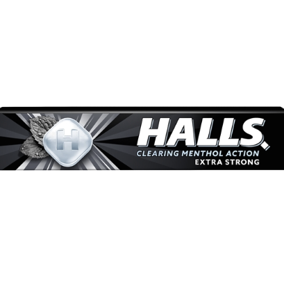 HALLS COUGH DROPS EXTRA STRONG 20PK