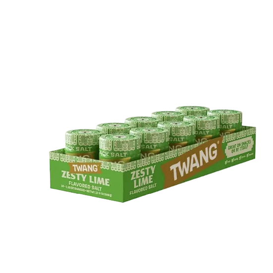 SALT TWANG TWANGERZ ZESTY LIME SALT 1.5OZ 10PK 1CT