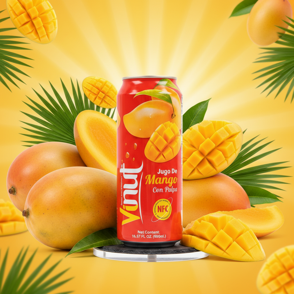 VINUT MANGO JUICE + PULP 16.57OZ 24PK