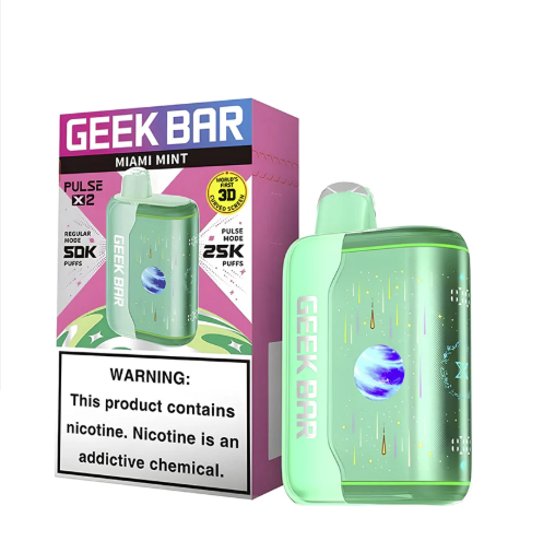 VAPE GEEK BAR PULSE X2 MIAMI MINT 5PK