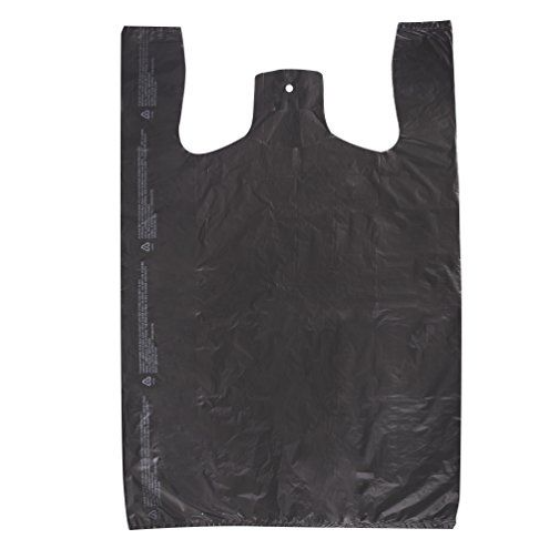 BAGS PLASTIC BLACK 17MIC 400PK 1CT