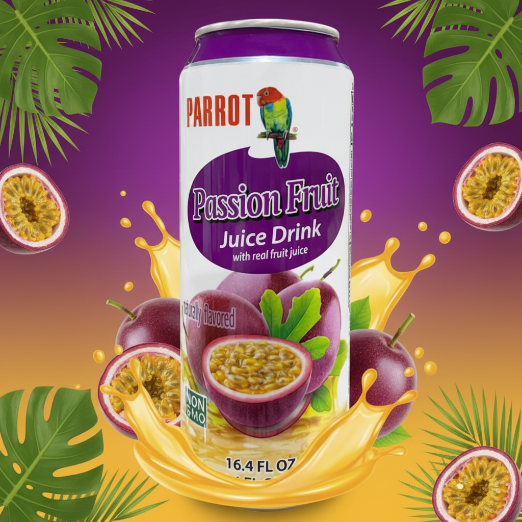 PARROT PASSION FRUIT JUICE 16.4OZ 12PK