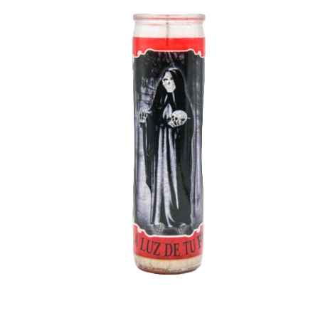 CANDLE SANTE MUERTE 8" 12PK 1CT