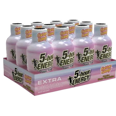 ENERGY 5 HOUR EXTRA STRENGTH COTTON CANDY 1.93OZ 12PK 1CT