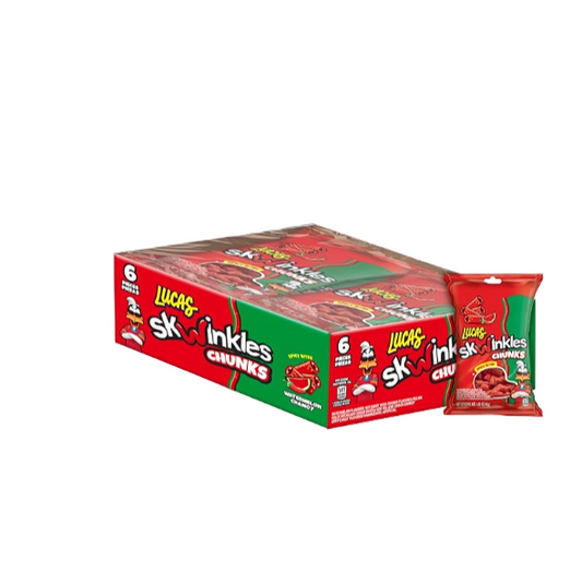 CANDY LUCAS SKWINKLES CHUNKS SANDIA 1.58OZ 6PK