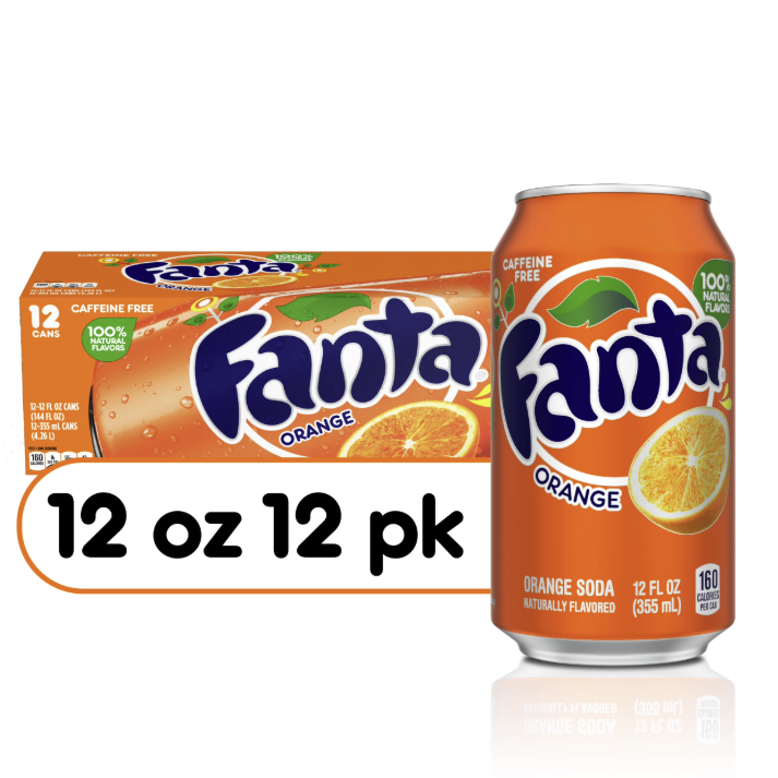 FANTA ORANGE 12 PACK SODA 1CT