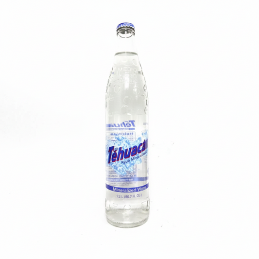 TEHUACAN AGUA MINERAL WATER GLASS BOTTLE 500ML 24PK