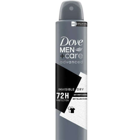 DOVE MEN BODY SPRAY INVISIBLE DRY 150ML 1CT