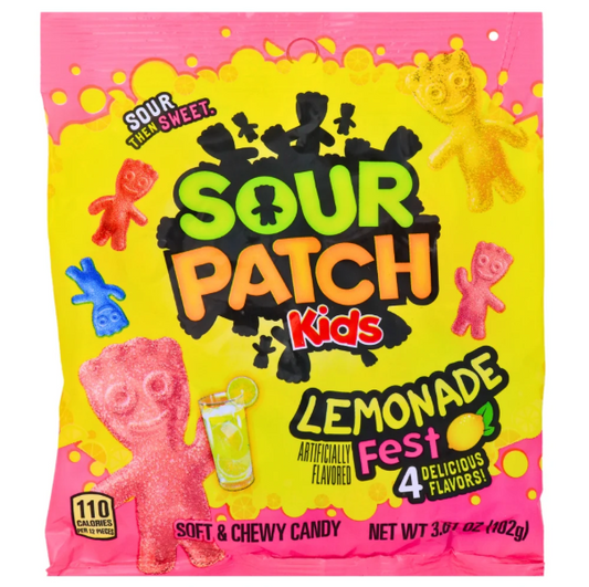 CANDY SOUR PATCH LEMONADE FEST 3.58OZ 12PK 1CT