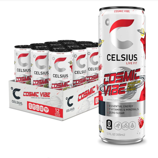 CELSIUS ENERGY FRUIT PUNCH 12OZ 12PK