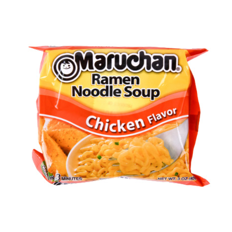 SOUP MARUCHAN CHICKEN BAGS 3OZ 24PK