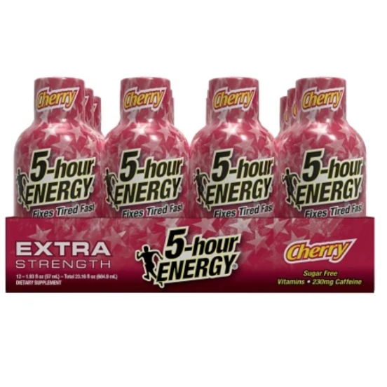 ENERGY 5 HOUR EXTRA STRENGTH CHERRY 1.93OZ 12PK 1CT