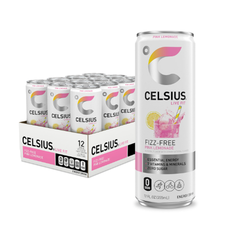 CELSIUS ENERGY PINK LEMONADE 12OZ 12PK