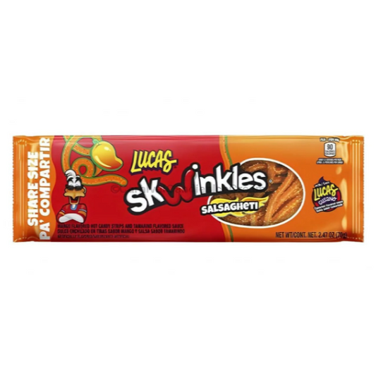 CANDY LUCAS SKWINKLES KING SIZE MANGO 2.47OZ 6PK