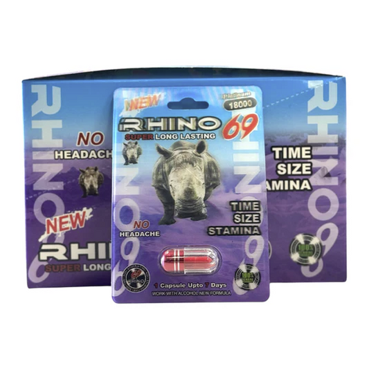 RHINO PILLS 69 PLATINUM 18000 24PK 1CT