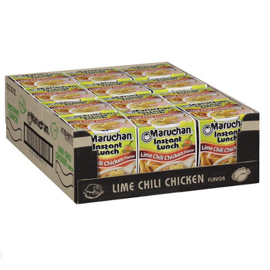 SOUP MARUCHAN LIME CHILI CHICKEN CUP 2.25OZ 12PK