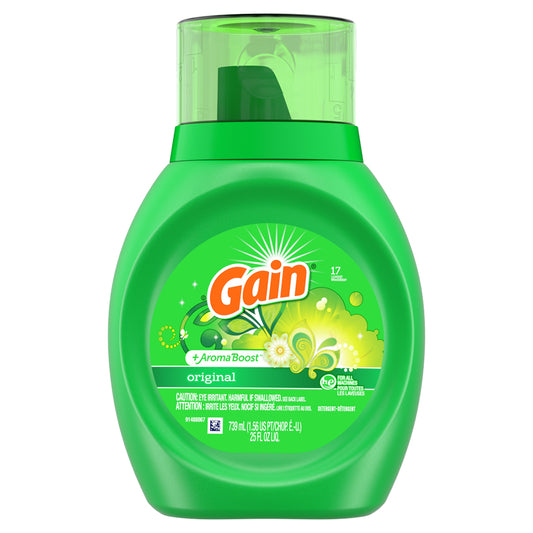 GAIN LIQUID DETERGENT 25 OZ ORIGINAL 1CT