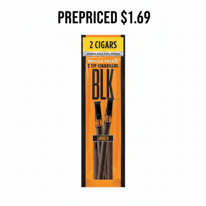 SWISHER SWEETS BLK CIGARILLOS $1.49 - $1.69 15/2PK