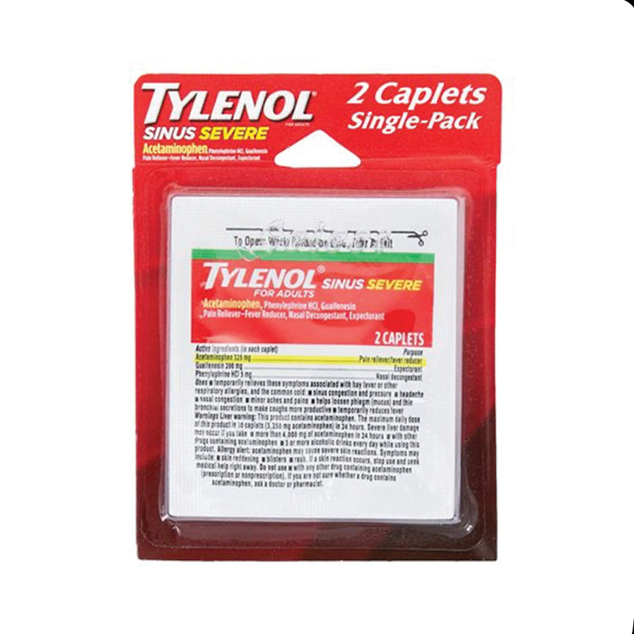 MEDICINE TYLENOL SEVERE SINUS RELIEF 2 CT CAPLETS 12PK