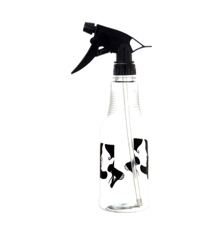 EMPTY SPRAY BOTTLE 500 ML CLEAR W/ PRINT DSGN 12CT